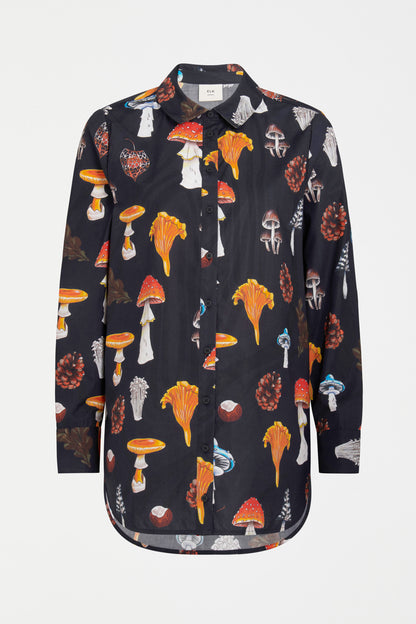 Elk Allem Shirt Mushroom Print