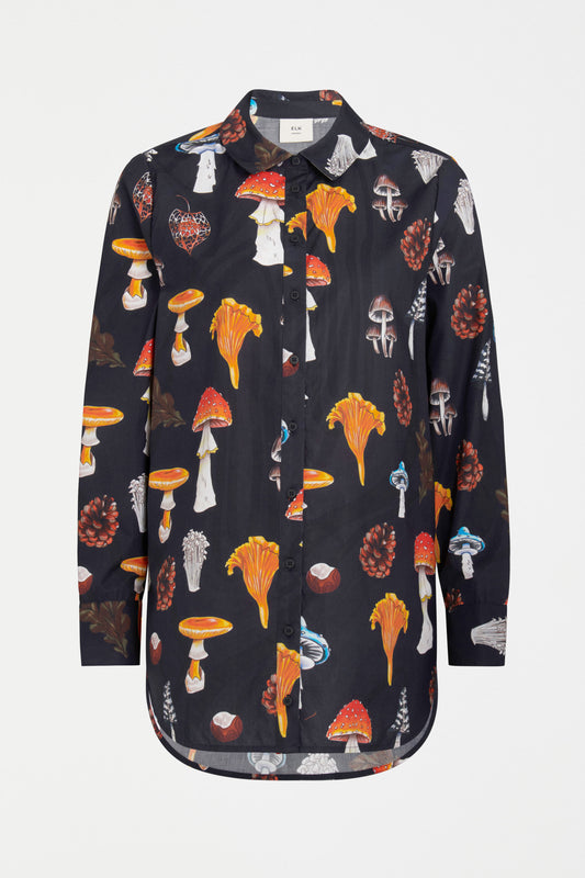 Elk Allem Shirt Mushroom Print