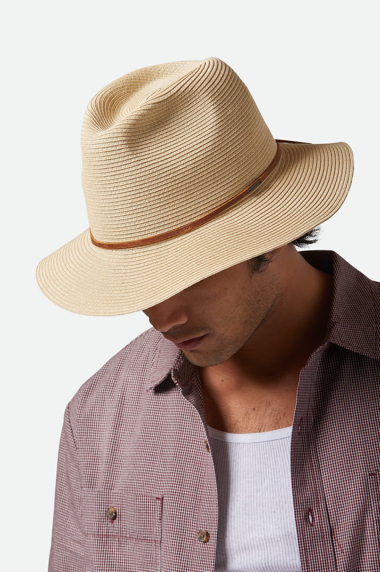 Brixton Wesley Straw Packable Fedora