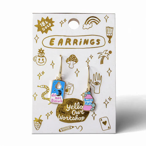 Yellow Owl Workshop Sale Self-Care Bubble Bath Drop Earrings