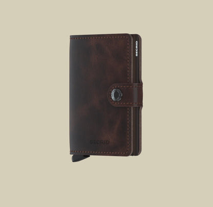 Secrid Mini wallet vintage brown urban Depot leederville 