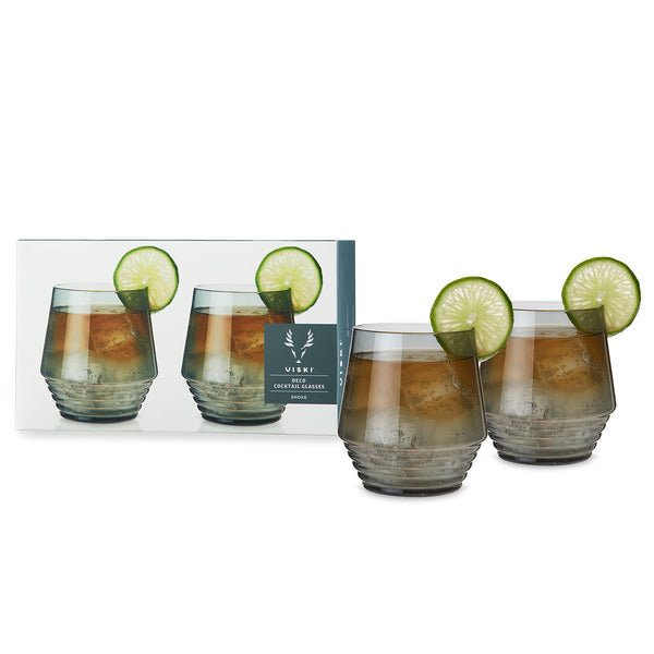 Viski Smoke Deco Cocktail Glasses